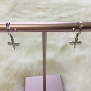 Silver Classic Mini Dragonfly Earrings